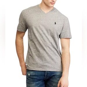 Polo Ralph Lauren Gray V Neck Short Sleeve T Shirt
